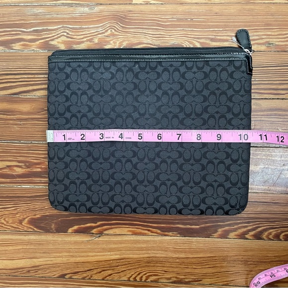 NWOT Coach Black Patterned Pouch - Picture 3 of 4
